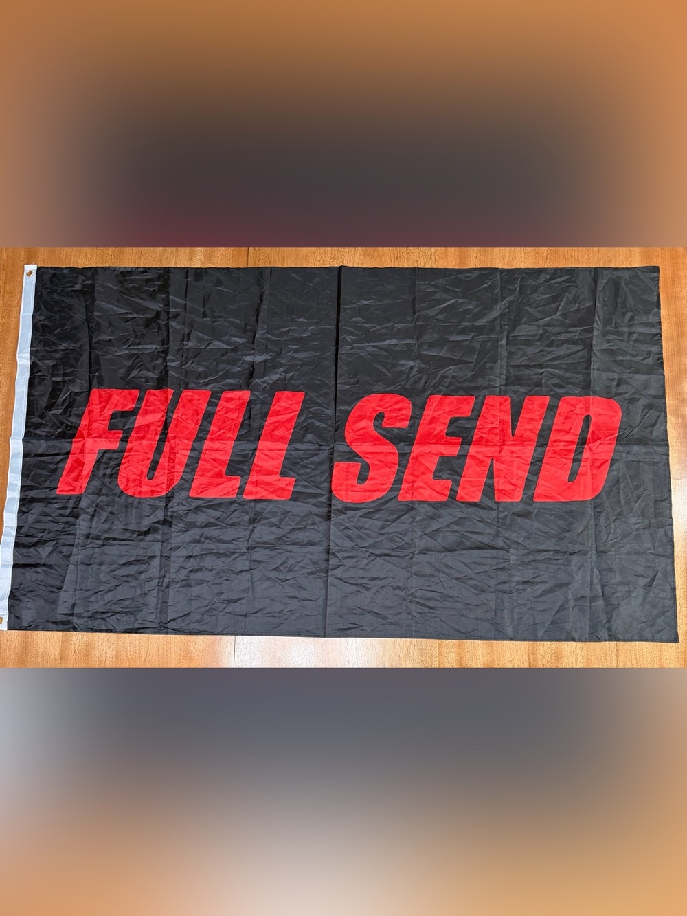 Nelk Boys - Black & Red Full Send Flag | 58.5” Inches Width By 34” Inches Height